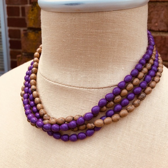 GAP Wooden Multi-colored Beaded Necklace - Picture 4 of 8